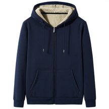 Moletom Masculino de Lã com Capuz Marcanzzi MZ102 feito em lã premium, com capuz ajustável e design moderno para aquecimento e estilo no inverno.