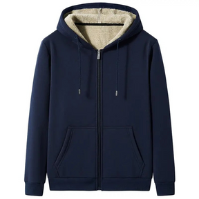 Moletom Masculino de Lã com Capuz Marcanzzi MZ102 feito em lã premium, com capuz ajustável e design moderno para aquecimento e estilo no inverno.