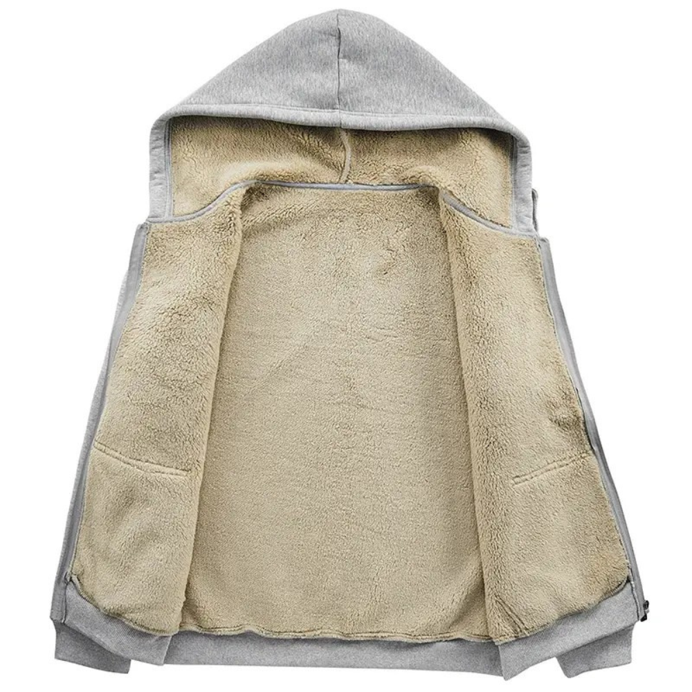 Moletom Masculino de Lã com Capuz Marcanzzi MZ102 feito em lã premium, com capuz ajustável e design moderno para aquecimento e estilo no inverno.