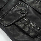 Sobretudo Masculino de Couro Marcanzzi MZ096: elegância e proteção com couro premium, design exclusivo, interior aquecido e resistência a rasgos.