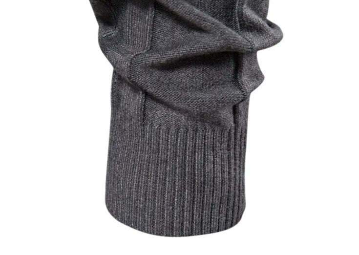 Suéter Masculino Dilam Marcanzzi MZ050: ideal para outono/inverno, mistura de lã e algodão pima, conforto e durabilidade, design casual e sofisticado.