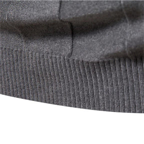 Suéter Masculino Dilam Marcanzzi MZ050: ideal para outono/inverno, mistura de lã e algodão pima, conforto e durabilidade, design casual e sofisticado.