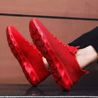 Tênis Confort Max Marcanzzi MZ433 com malha respirável, solado ergonômico e sola antiderrapante para conforto, segurança e frescor diário.