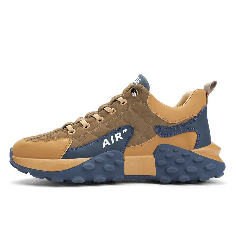 Tênis Masculino Air Comfort Marcanzzi MZ428 em design moderno, tecnologia de amortecimento a ar, materiais respiráveis e estrutura leve para conforto diário.