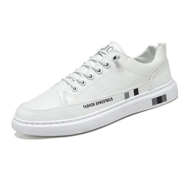 Tênis Masculino de Couro Fashion Marcanzzi MZ331: estilo, conforto e durabilidade. Design exclusivo, sola antiderrapante e tecido ecológico antibacteriano.